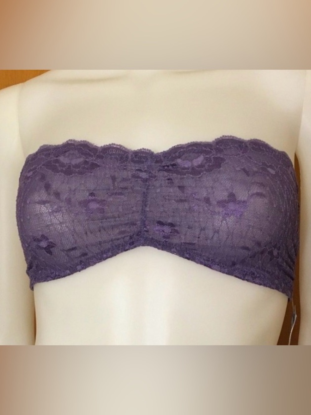 Free People Lace Bandeau — Plum Purple